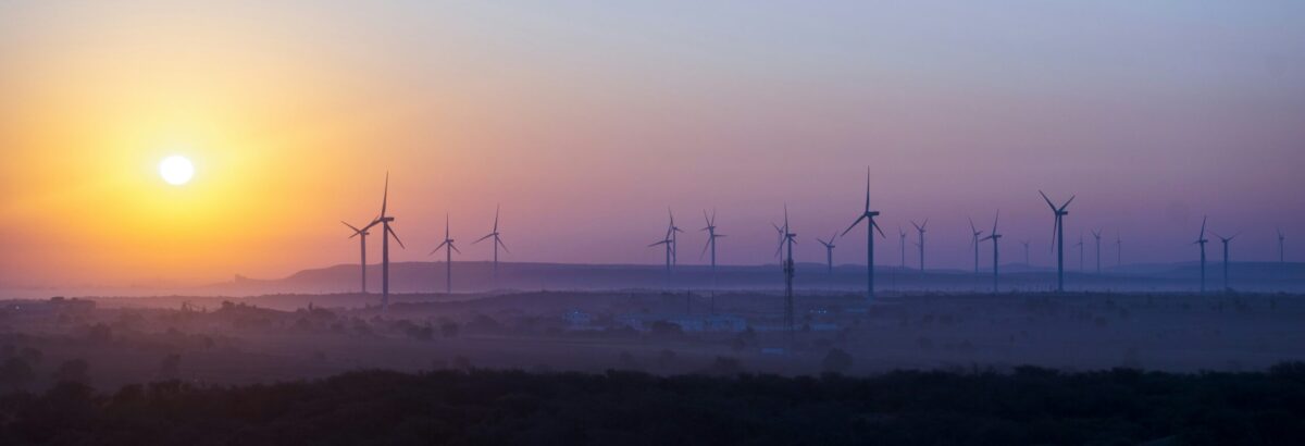 Predictive maintenance on wind turbines enabled by high-speed remote connectivity, reducing downtime.